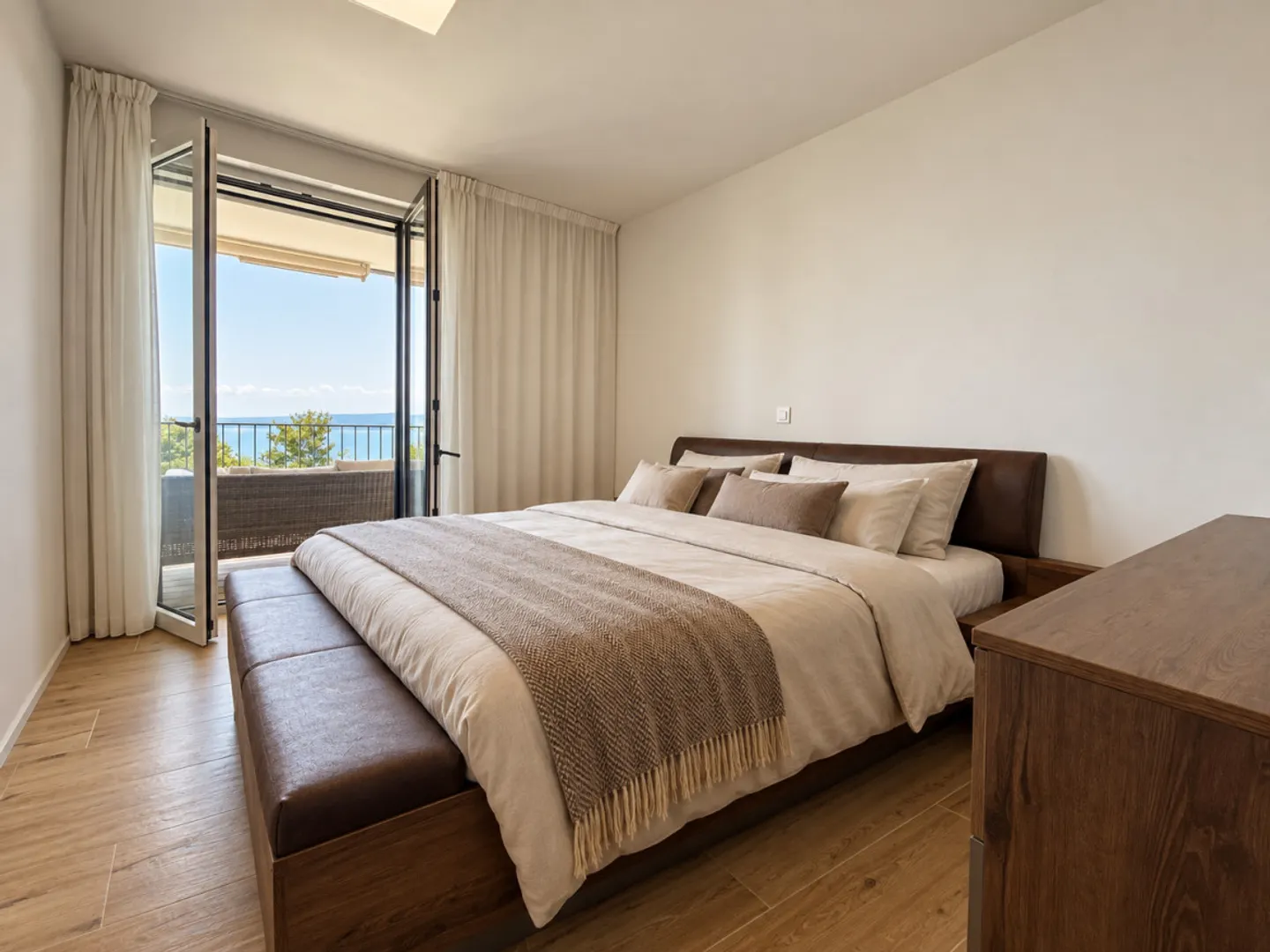 WOHNUNG MIT PANORAMABLICK AUF DEN GENFERSEE - MÖBLIERT VERKAUFT - Foto 5 von 6