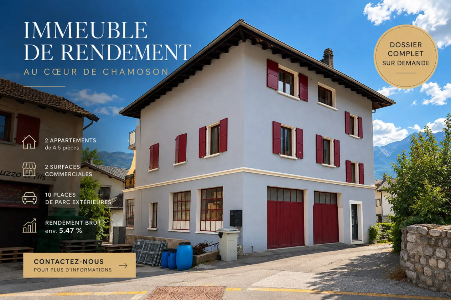 EDIFICIO DI REDDITO NEL CUORE DI CHAMOSON - Foto 1 di 1