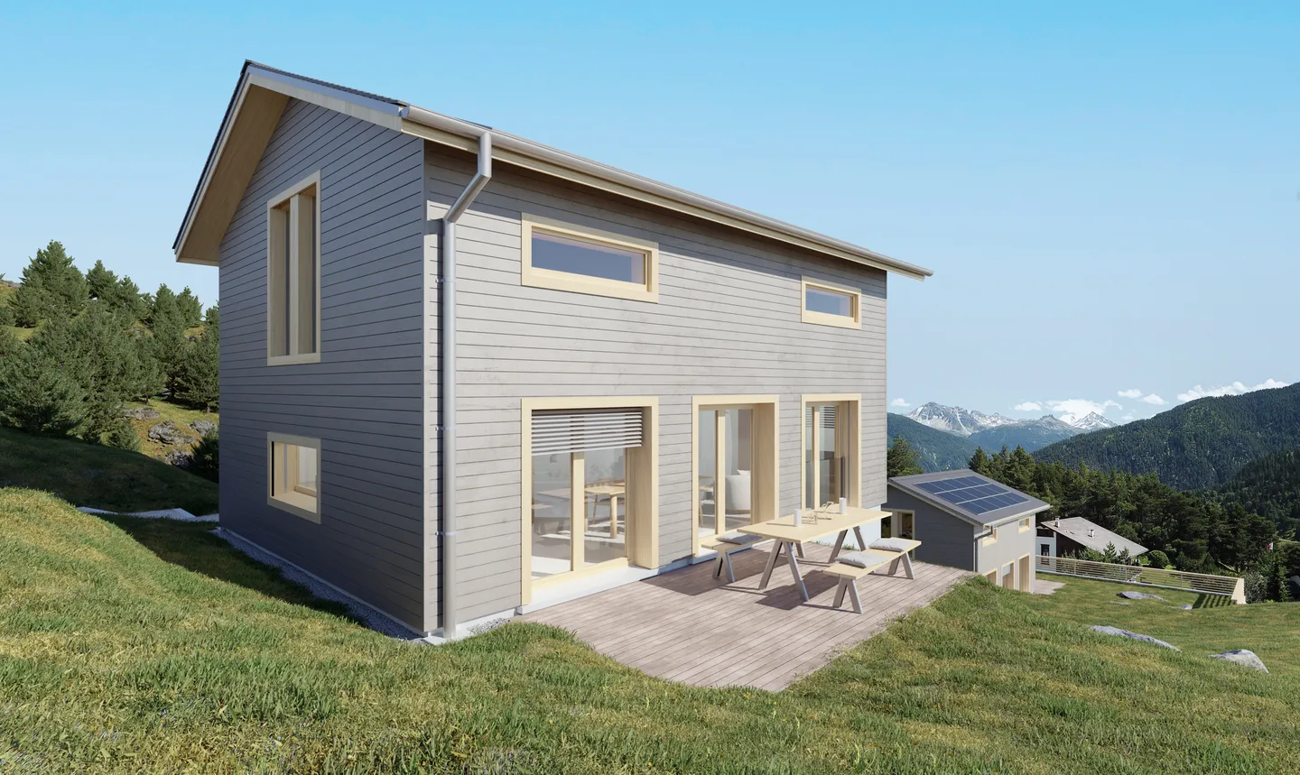 Vercorin - "Roc d'Orzival B" | Due chalet in residenza principale con garage-box - Lavori a partire da maggio 2025 - Foto 2 di 9