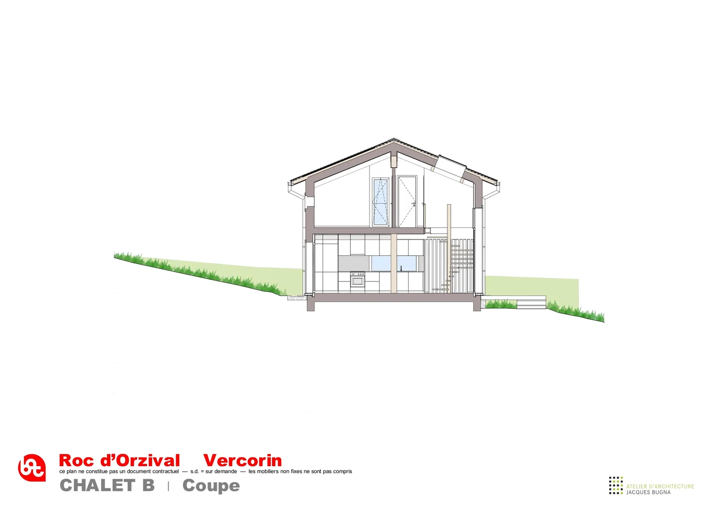 Vercorin - "Roc d'Orzival B" | Zwei Chalets in Hauptwohnsitz mit Garagen-Boxen - Arbeiten ab Mai 2025 - Foto 5 von 12