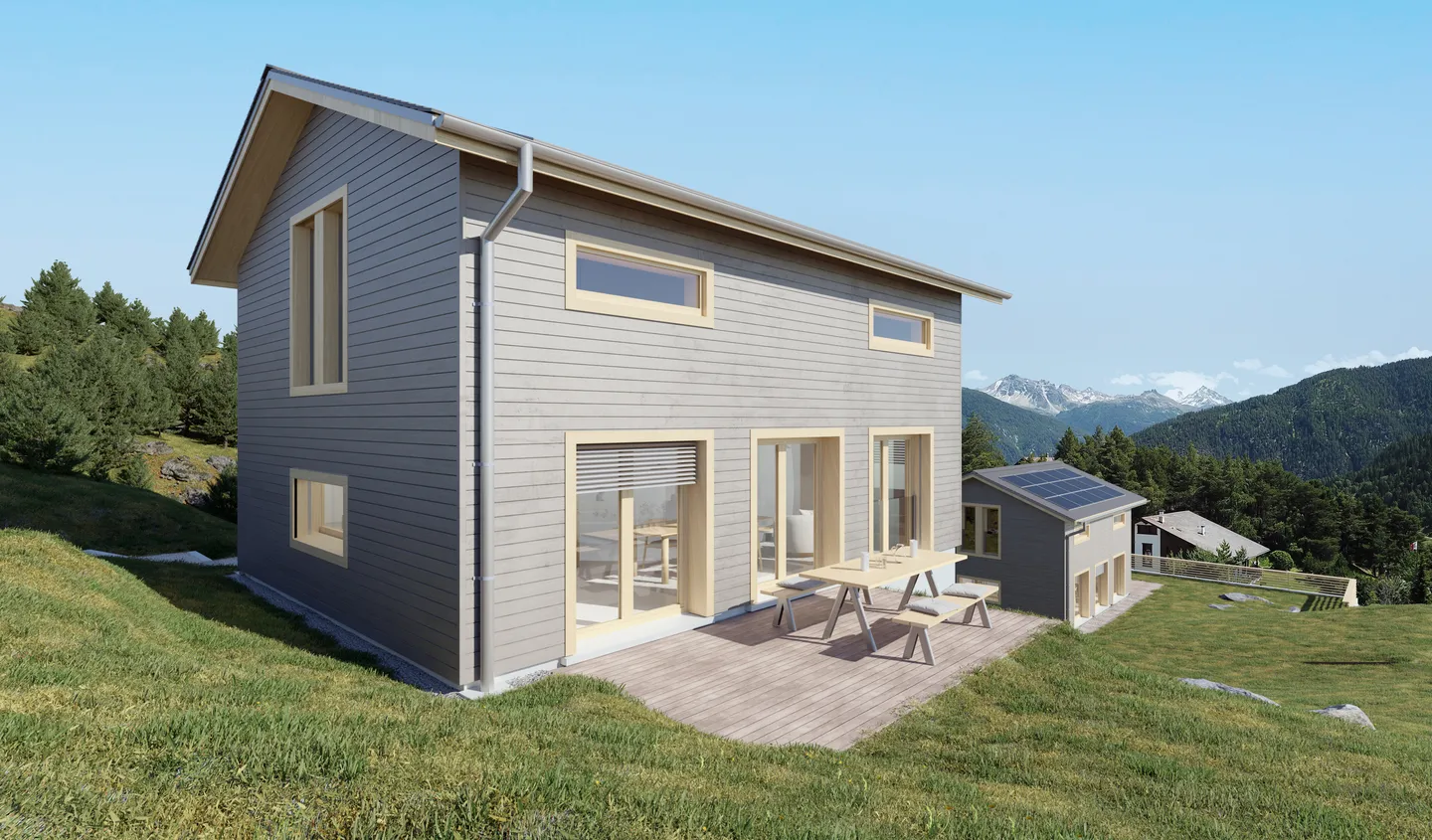 Vercorin - "Roc d'Orzival B" | Due chalet in residenza principale con garage-box - Lavori a partire da maggio 2025 - Foto 3 di 6