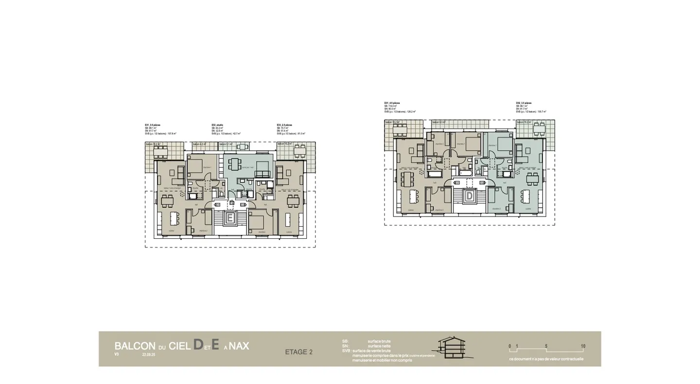 Balcon du Ciel in Nax - Hauptwohnungen vom Studio bis 4 Zimmer, Baubeginn im Frühjahr 2025 - Foto 9 von 13