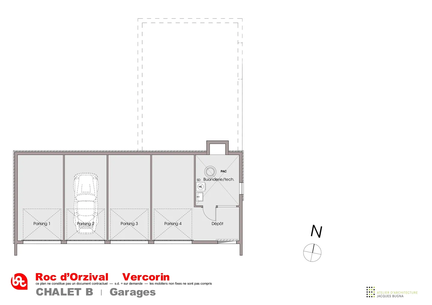 Vercorin - "Roc d'Orzival B" | Zwei Chalets in Hauptwohnsitz mit Garagen-Boxen - Arbeiten ab Mai 2025 - Foto 8 von 12