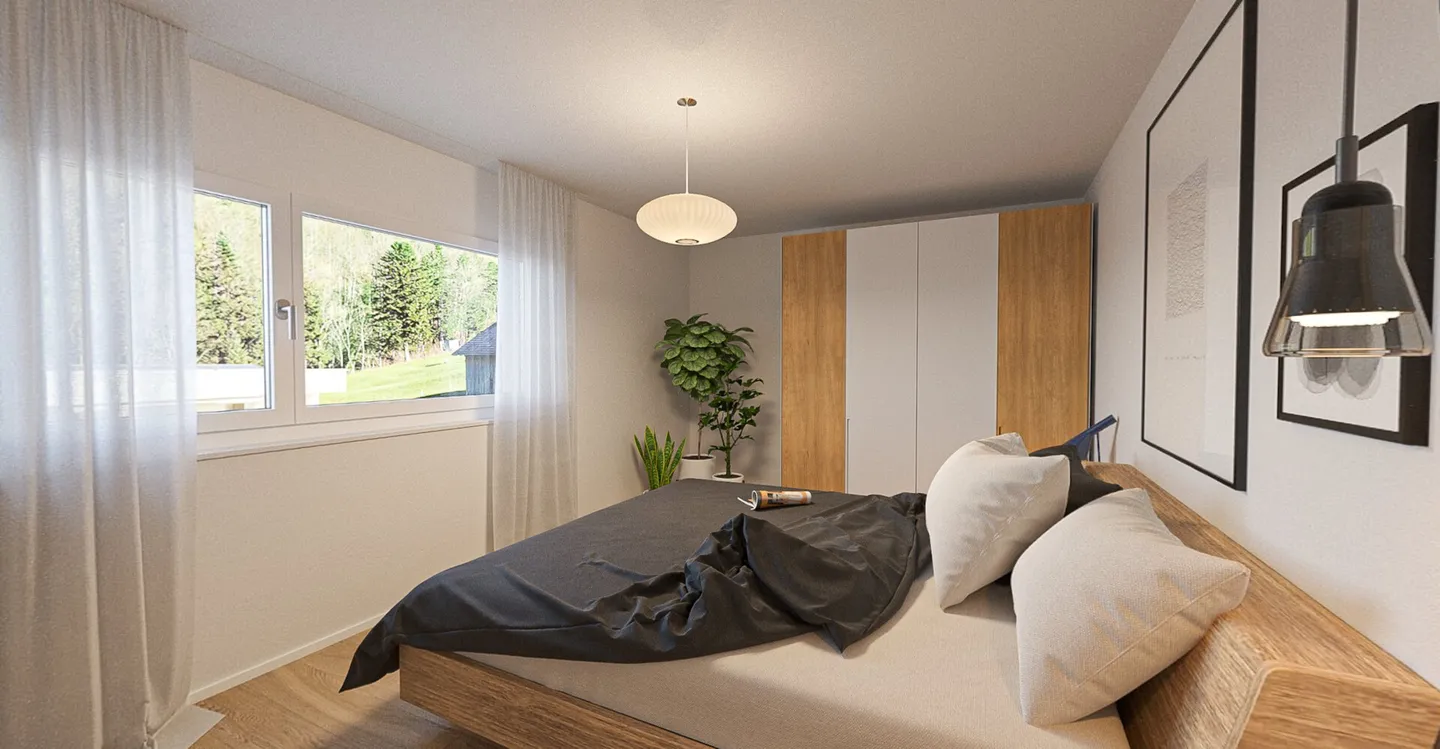 Lebensqualität auf einen Blick: Neubauwohnung mit Weitsicht ins Grüne - Photo 6 sur 9