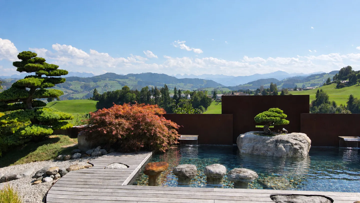 Exklusive Villa mit japanischem Garten & Weitblick - Photo 2 of 13