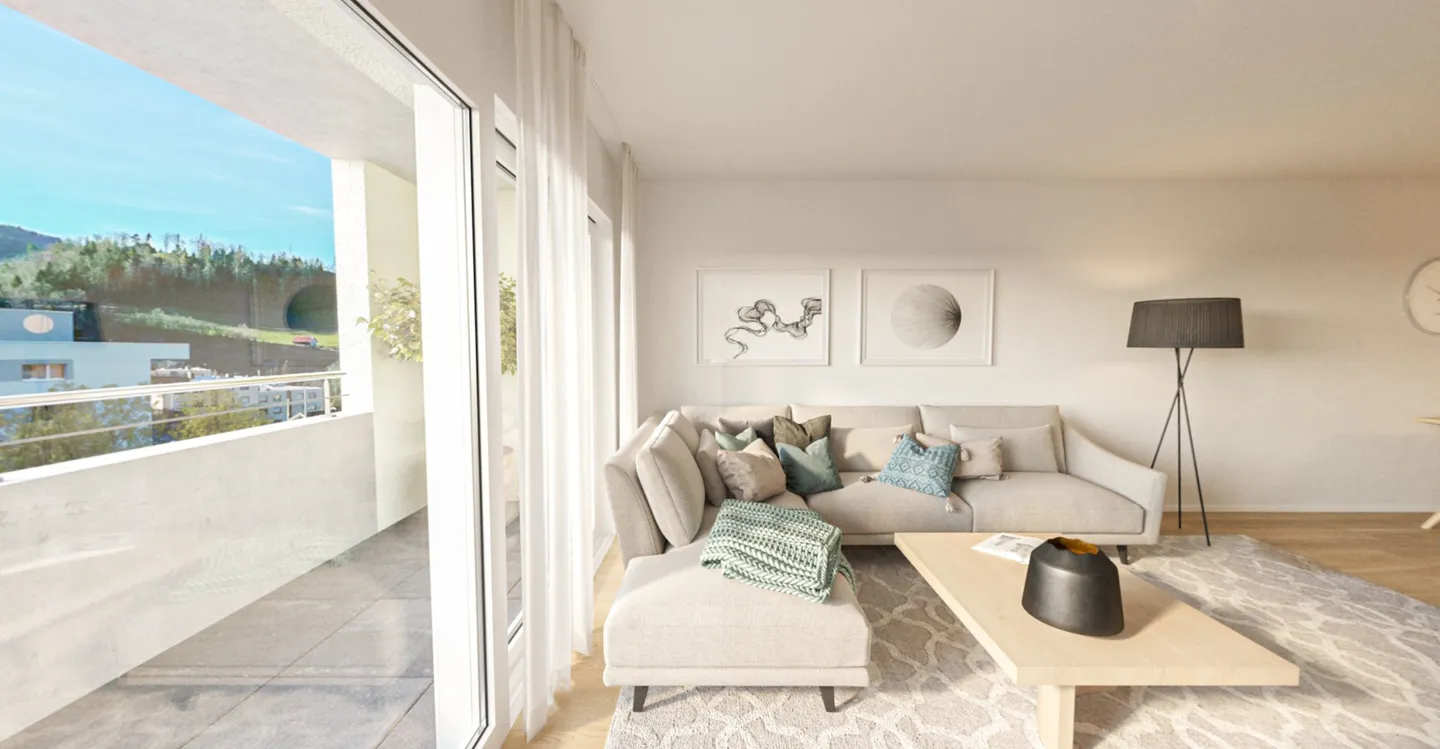 Zeitgemässes Wohnen: Neubauwohnung mit stilvollem Ambiente - Foto 4 di 9