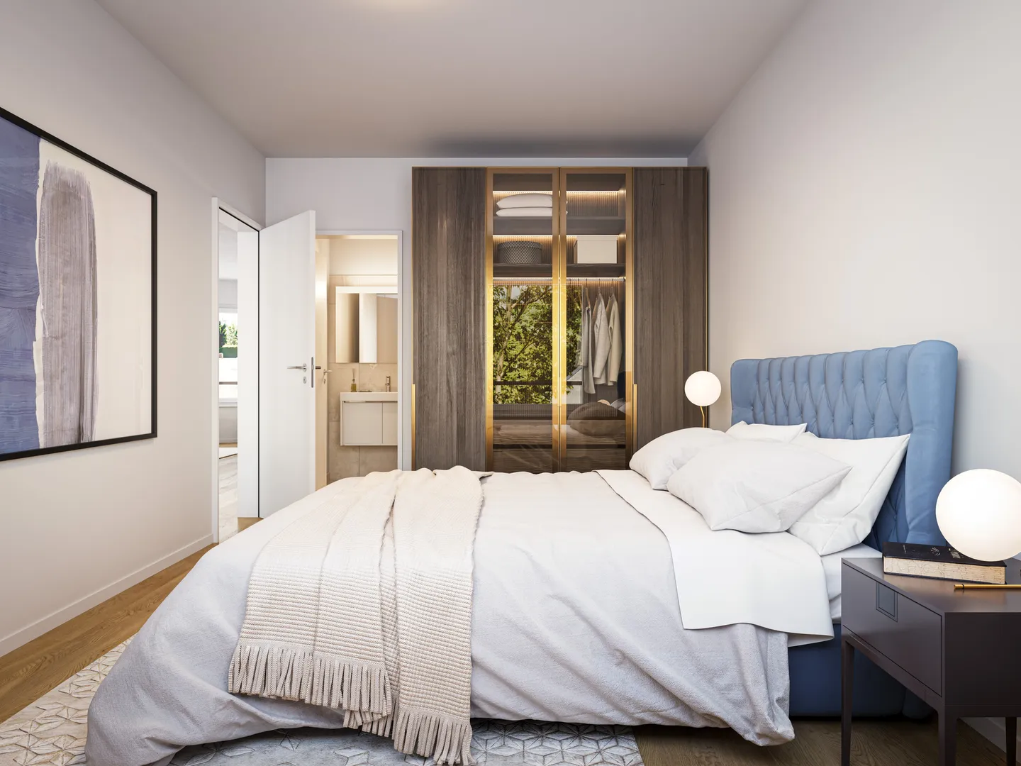 Moderno appartamento di 3,5 stanze nel Lindenpark con vista su un ambiente verde - Foto 3 di 4