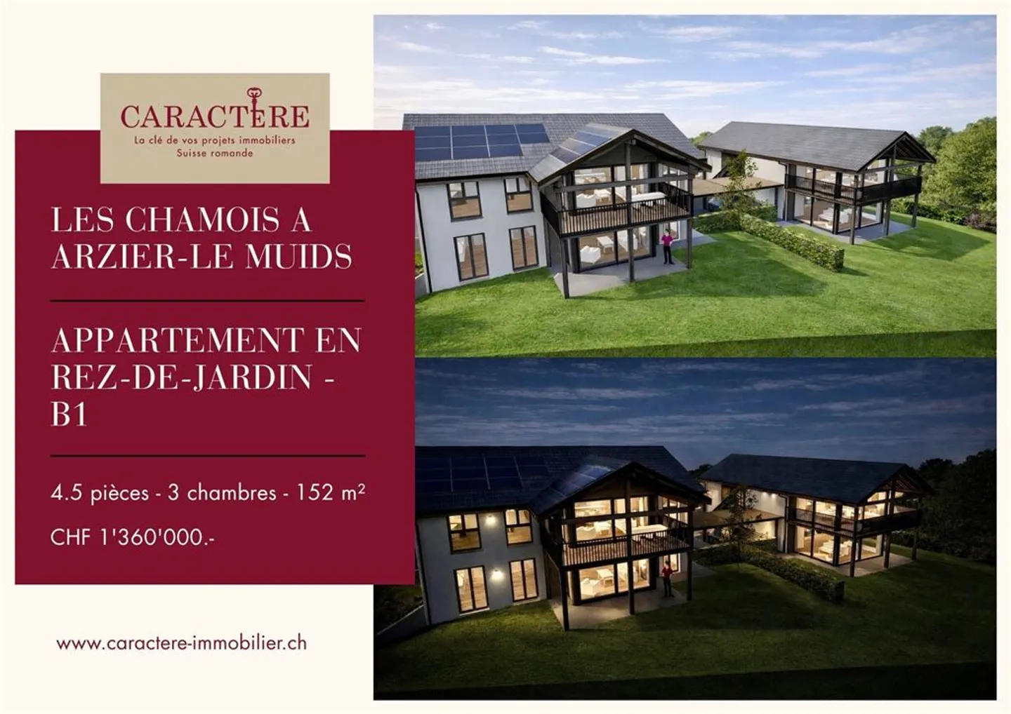 Charmant Appartement avec Jardin à Arzier - Photo 1 sur 11