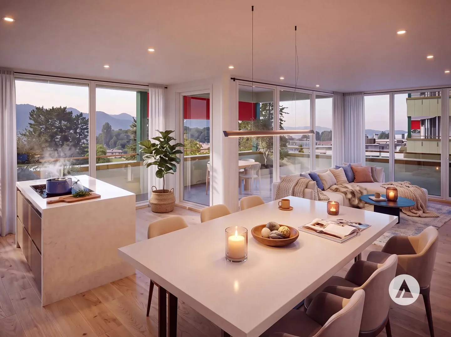 Neubauprojekt Gwattmoos: 3½-Zimmerwohnung im 1. OG, Haus C - Foto 1 von 13