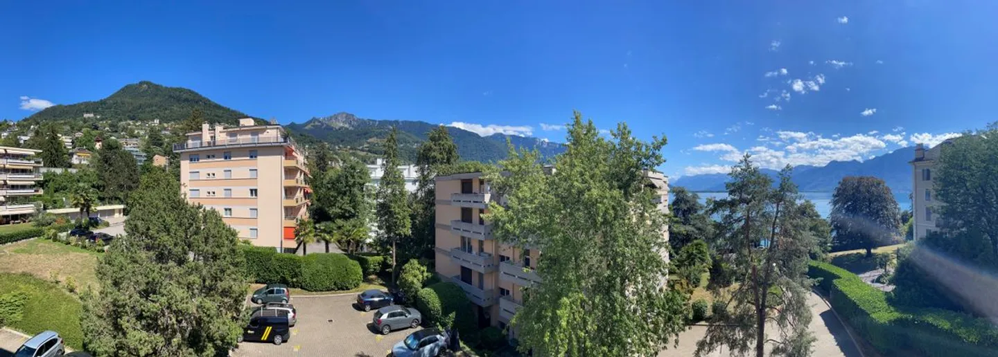 APPARTEMENT DE 1,5 PIECES AVEC TRES BONNE SITUATION ET BELLE VUE SUR LE LAC ET LES MONTAGNES - Photo 4 sur 11