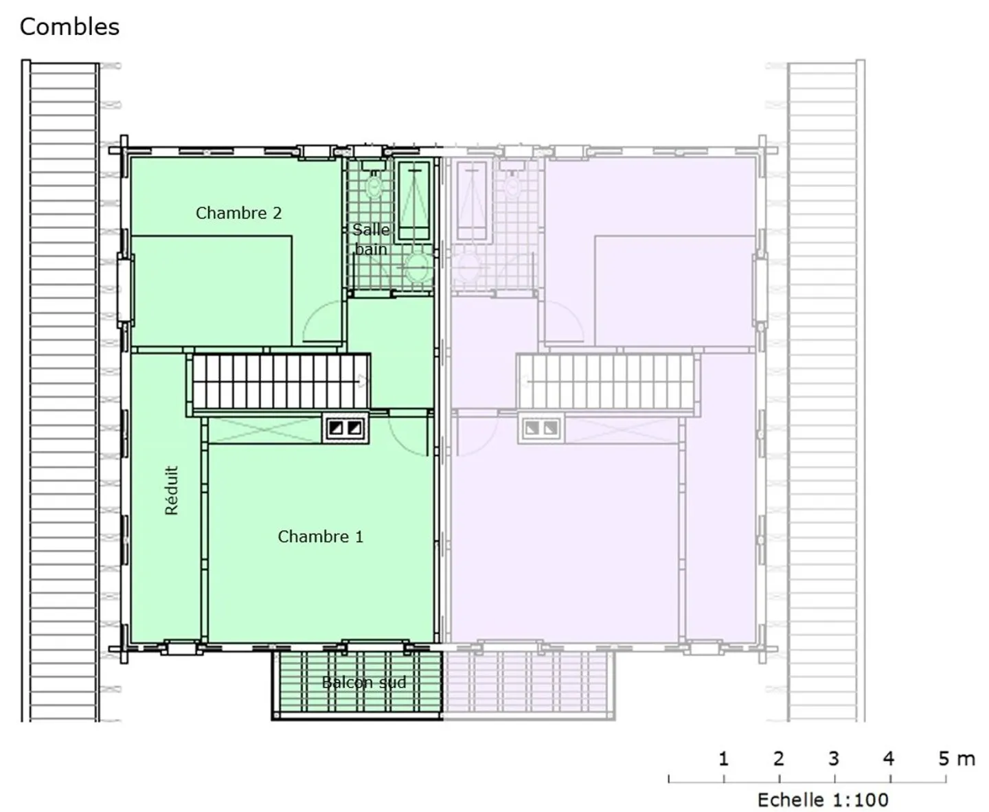 Charmant Duplex en Attique - Photo 12 sur 13