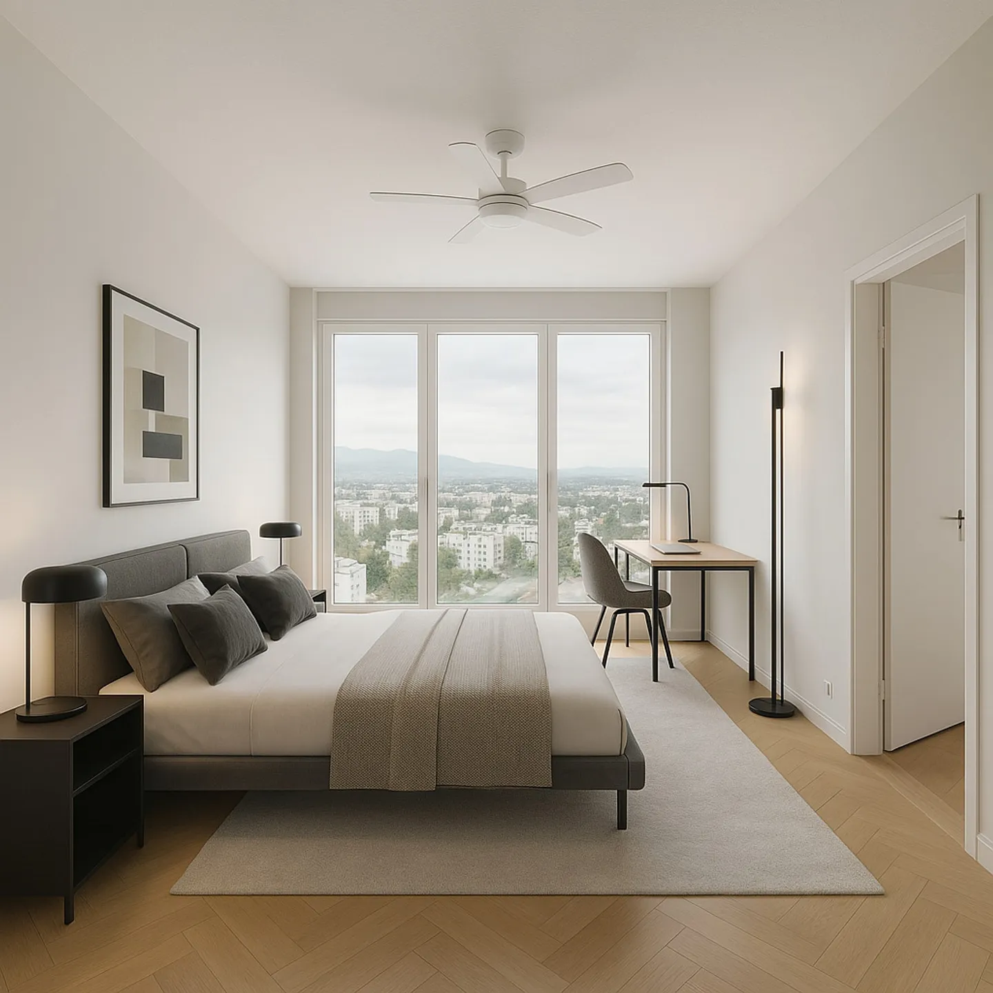 Very large 6-room apartment crossing on a high floor. - Photo 4 of 7