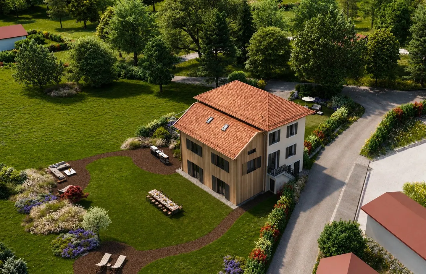 Charakteristische Penthouse mit privatem Garten und CASATAX-Berechtigung in Cartigny - Foto 2 von 5