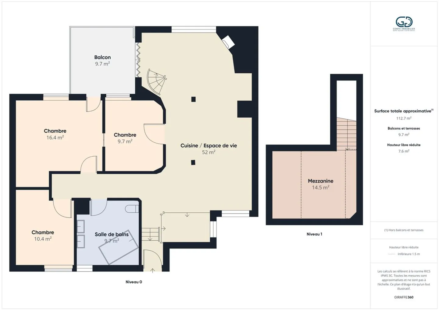 4,5-Zimmer-Wohnung zur Miete in der Nähe aller Annehmlichkeiten - Foto 12 von 12