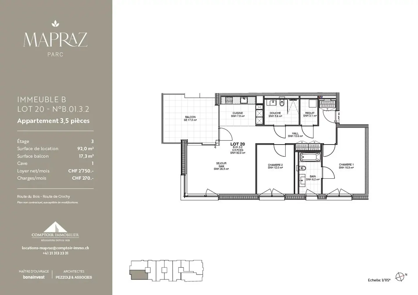New 3.5 room apartments in Ecublens from 92 m² - www.mapraz-parc.ch - Photo 12 of 12
