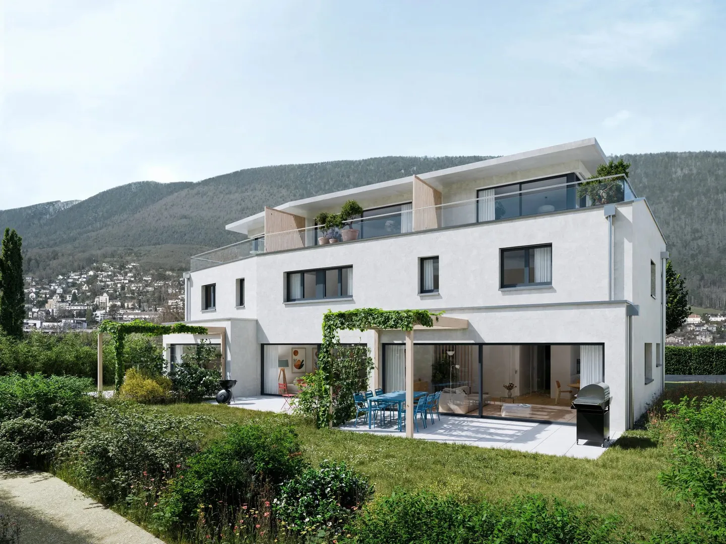 Triplex avec Jardin à Bevaix - Photo 1 sur 6