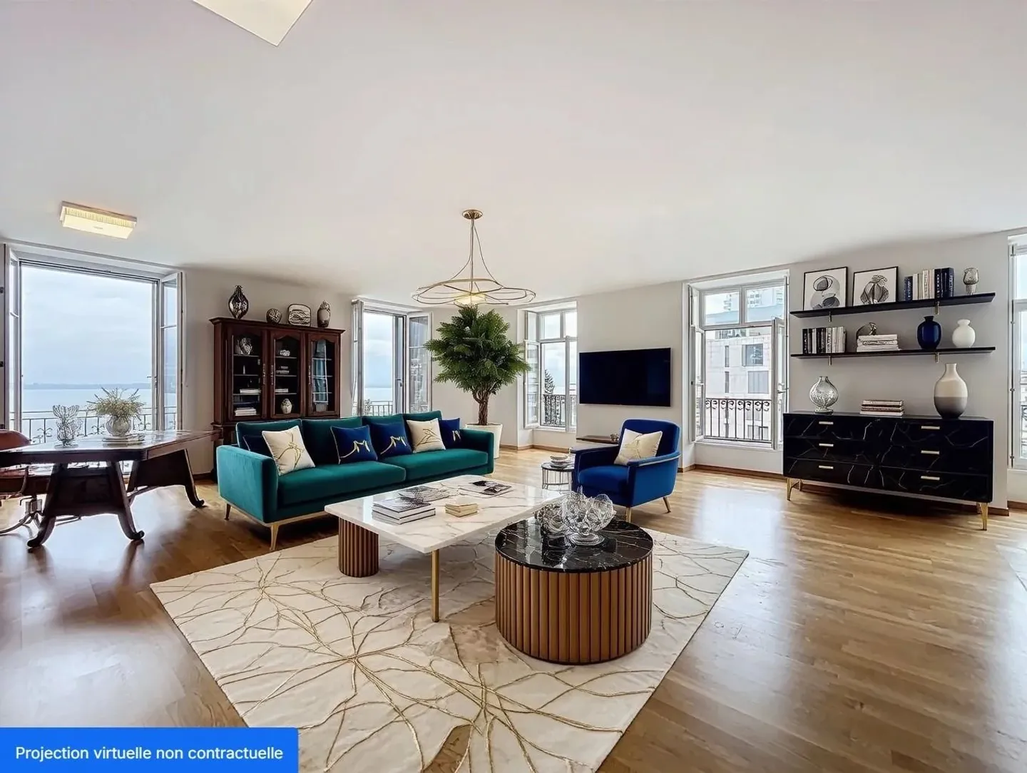 Elegante appartamento di 4,5 locali nella storica Residenza Nazionale di Montreux - Foto 1 di 13