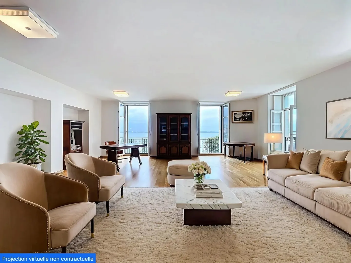 Elegante appartamento di 4,5 locali nella storica Residenza Nazionale di Montreux - Foto 6 di 13
