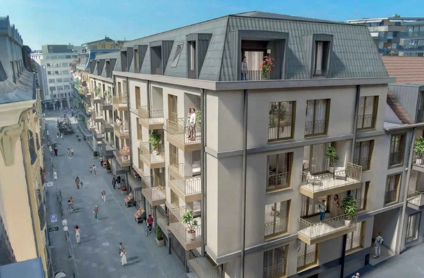 Montreux – Appartement neuf de 3.5 pièces au 3e étage avec deux balcons - Photo 4 of 5