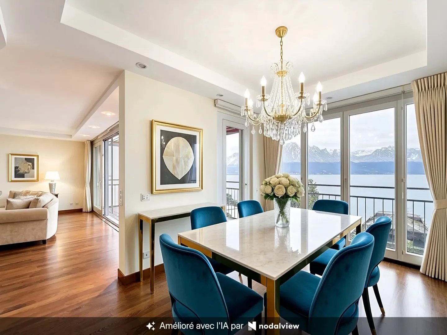 Magnifique 4,5 pcs avec vue panoramique sur le lac Léman - Photo 3 of 10