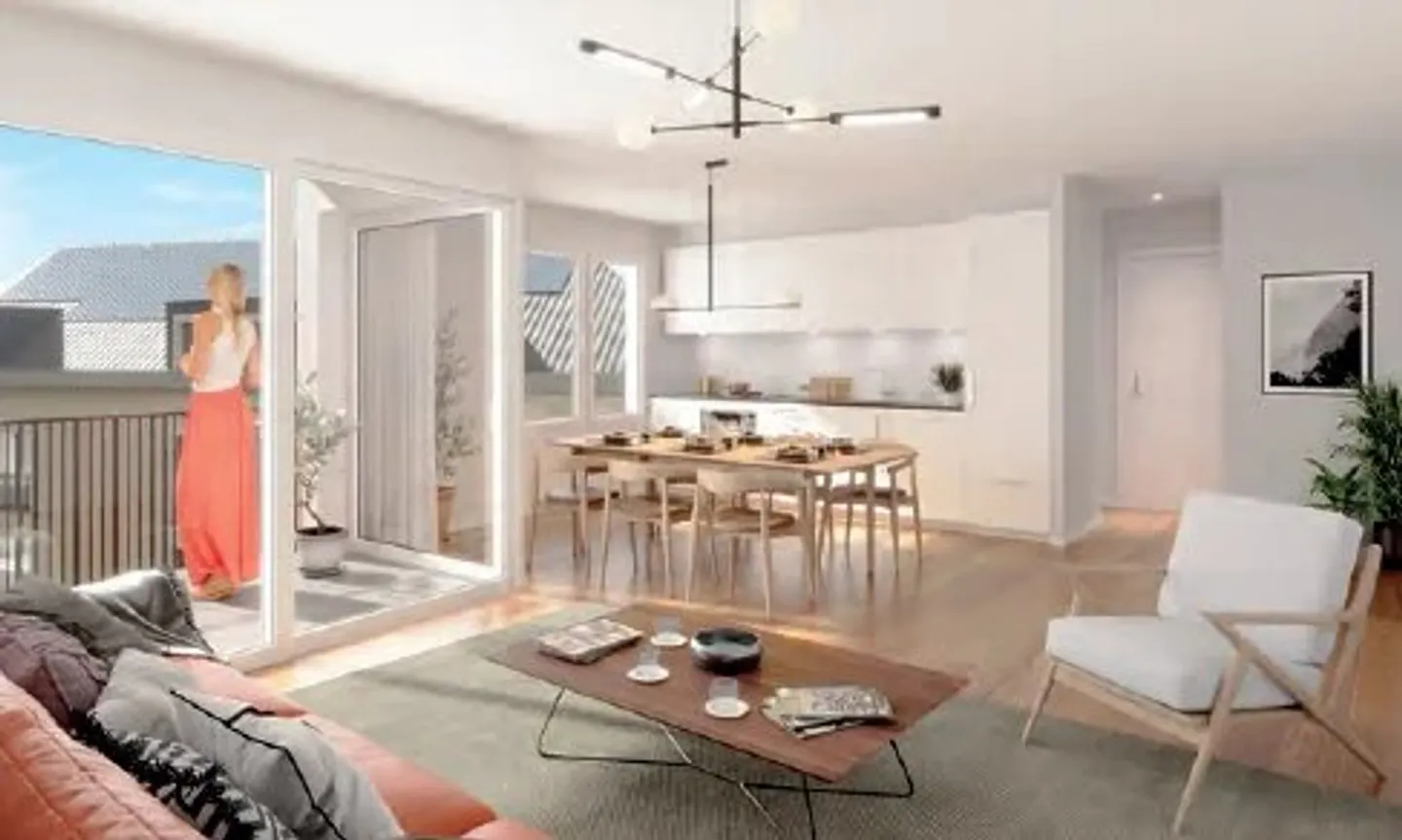 Montreux – Appartement neuf de 3.5 pièces au 3e étage avec deux balcons - Photo 1 of 5