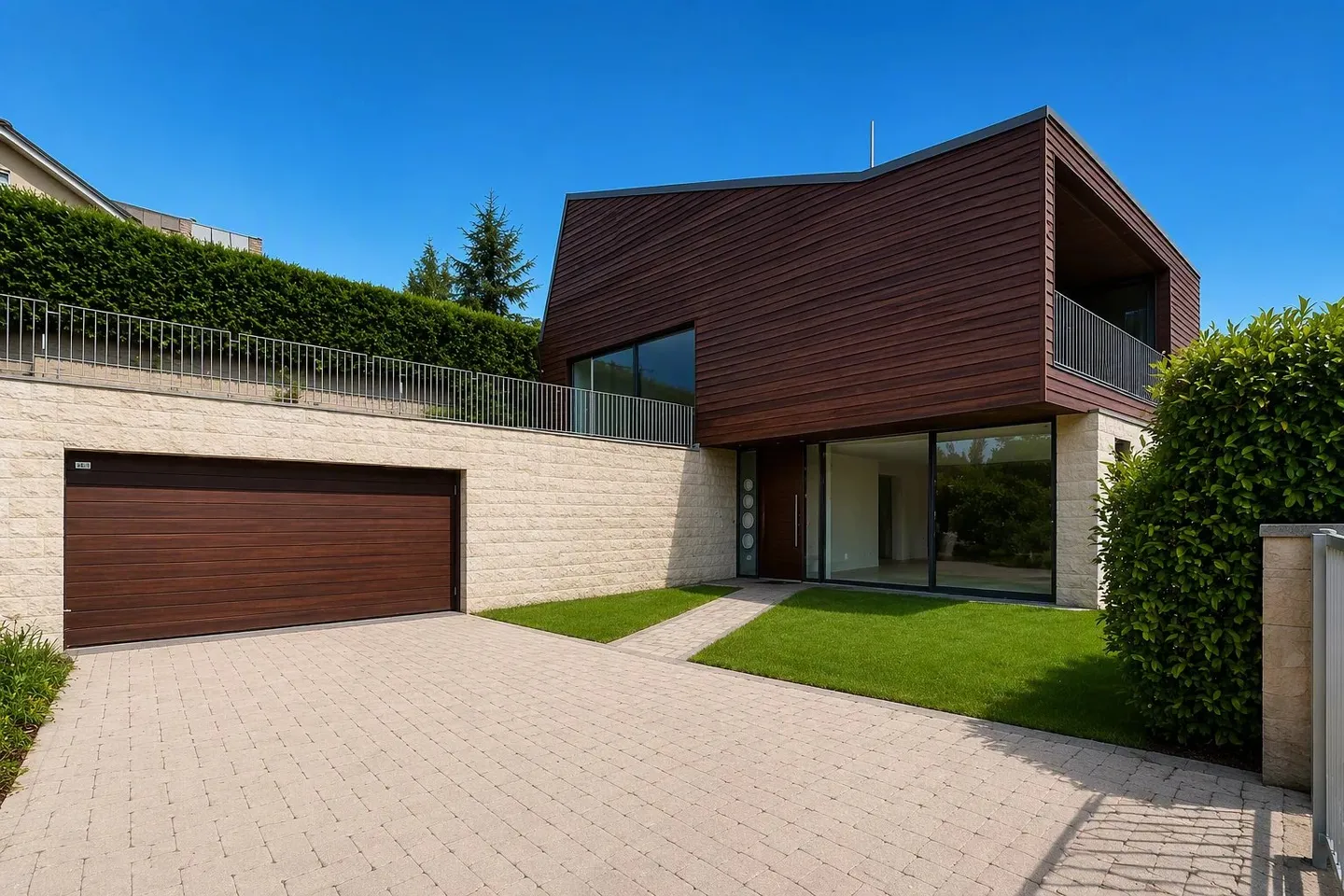 Villa d'architetto con terrazza panoramica di 100m2 vista lago, a soli 10 minuti a piedi dal centro di Arzier - Foto 1 di 13