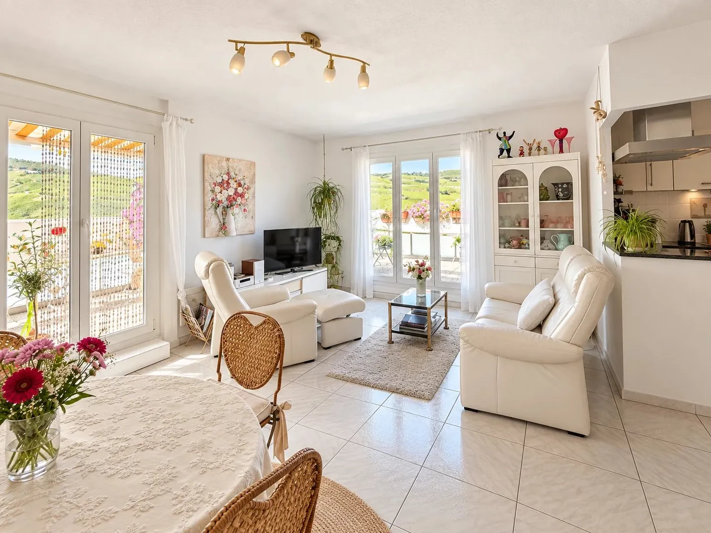 Sierre in wide-angle panorama – 4.5 rooms on the 15th and top floor! - Photo 2 of 13