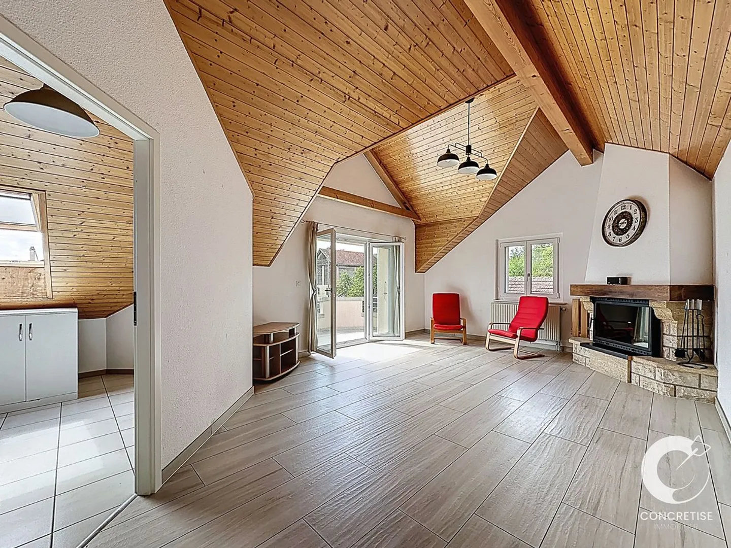 4.5 stanze a Lussery-Villars - Balcone e vista Mont-Blanc - Foto 3 di 12