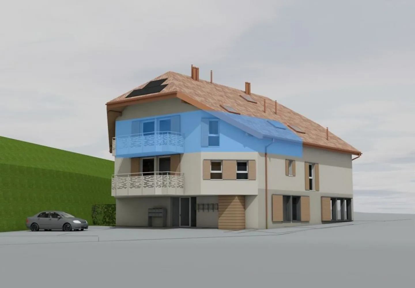 PROJET NEUF : Appartement de 3.5 pièces aux combles - Photo 3 sur 10