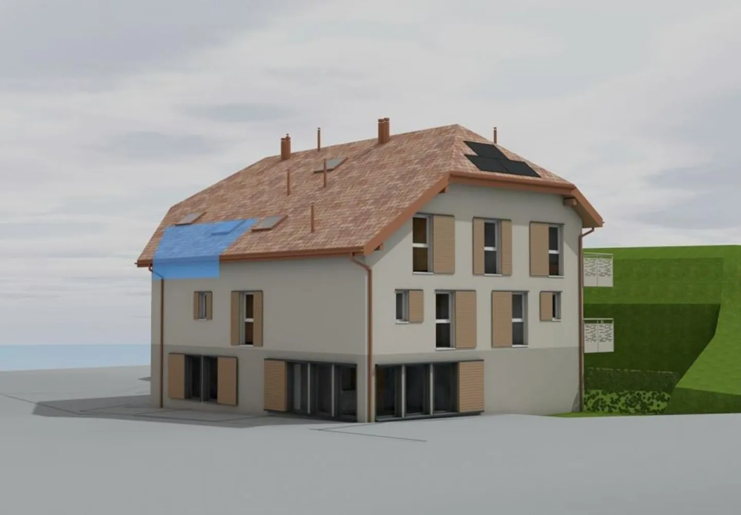 PROJET NEUF : Appartement de 3.5 pièces aux combles - Photo 4 sur 10