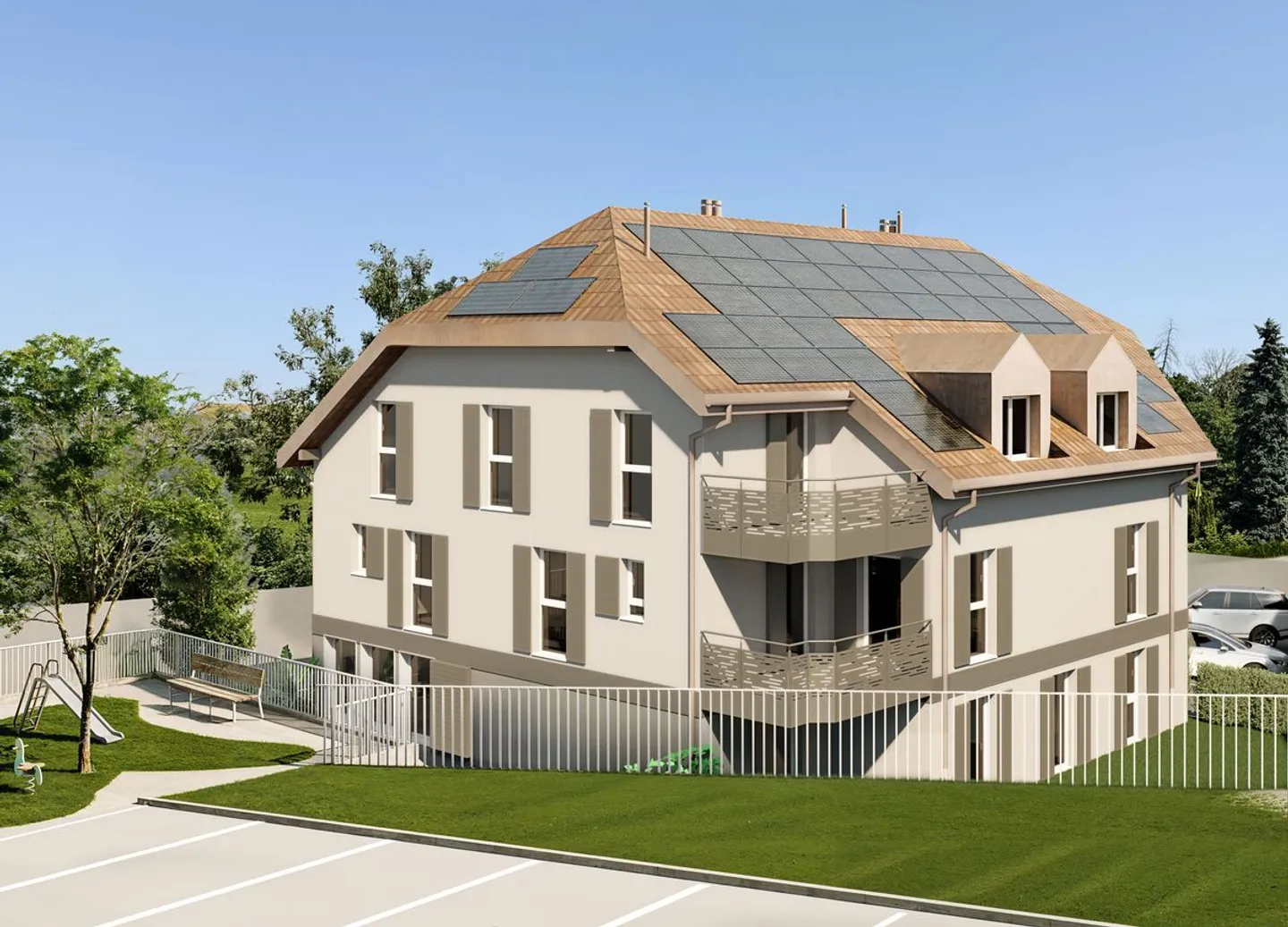 PROJET NEUF : Appartement de 3.5 pièces aux combles - Photo 2 sur 10
