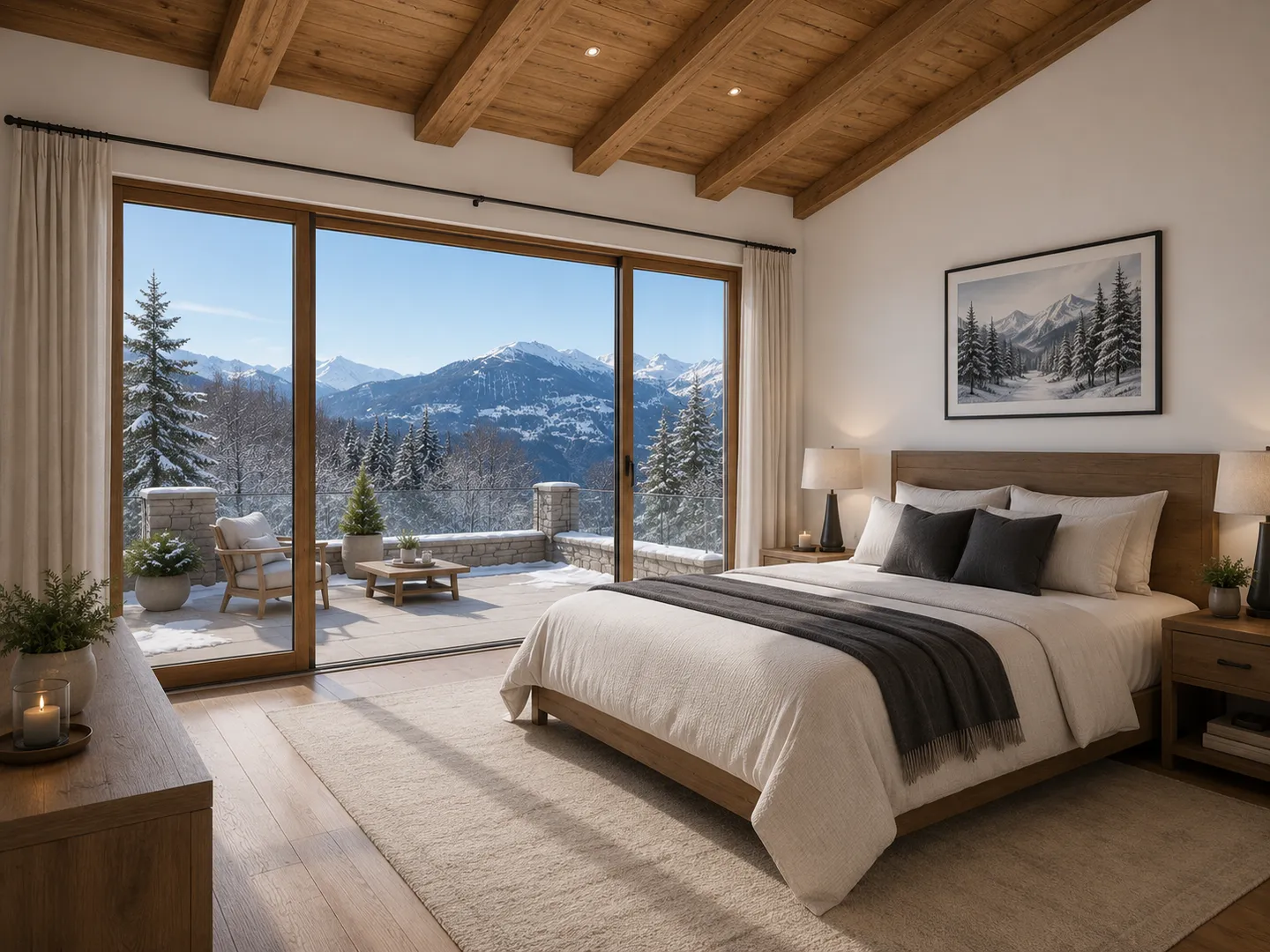 Chalet EDELWEISS in Crans-Montana: 5,5 neue Zimmer auf 3 Ebenen - Foto 3 von 13