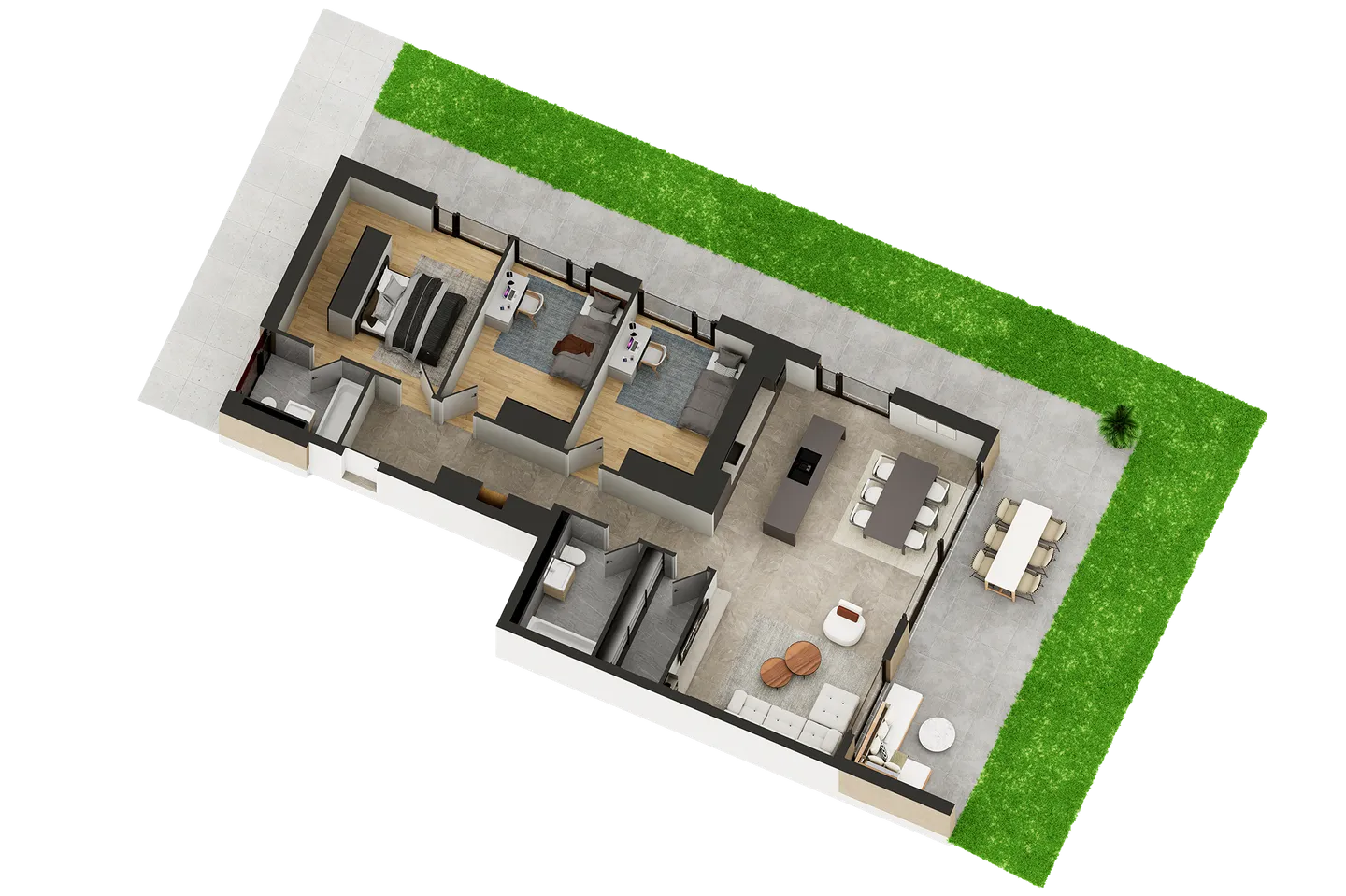 4,5 ZIMMER IM ERDGESCHOSS IN CHERMIGNON D'EN HAUT - Foto 8 von 13