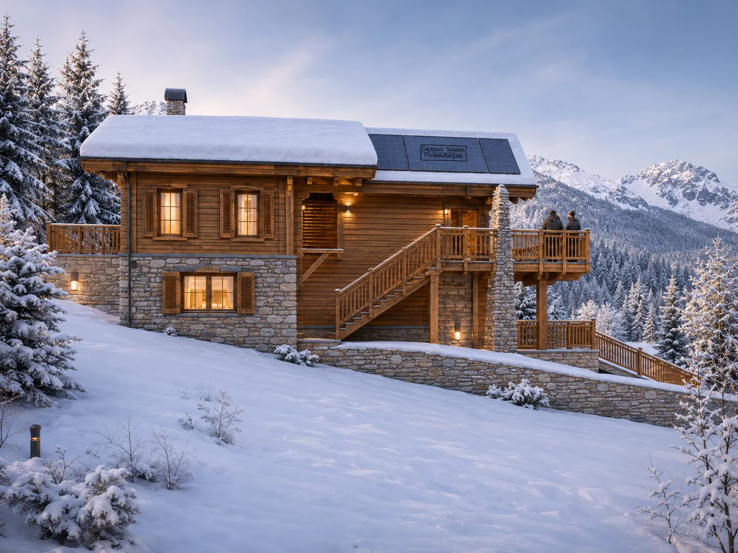 Chalet EDELWEISS in Crans-Montana: 5,5 neue Zimmer auf 3 Ebenen - Foto 1 von 13
