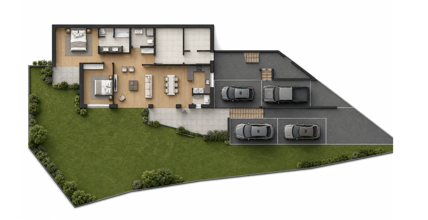 Venthône - Elegant 3.5 room primary residence with 150 m² garden - Photo 5 of 5
