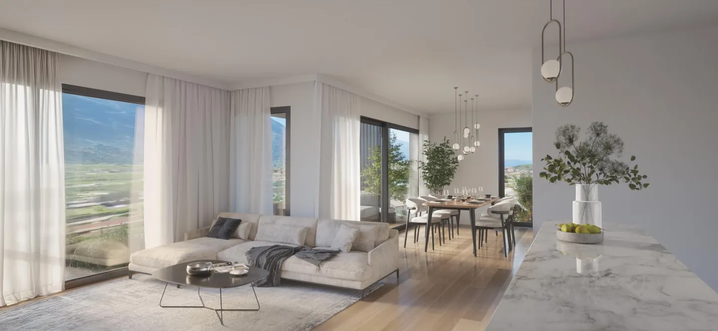 GARTENEBENE 3½ ZIMMER MIT TERRASSE UND PRIVATGARTEN - Foto 7 von 8