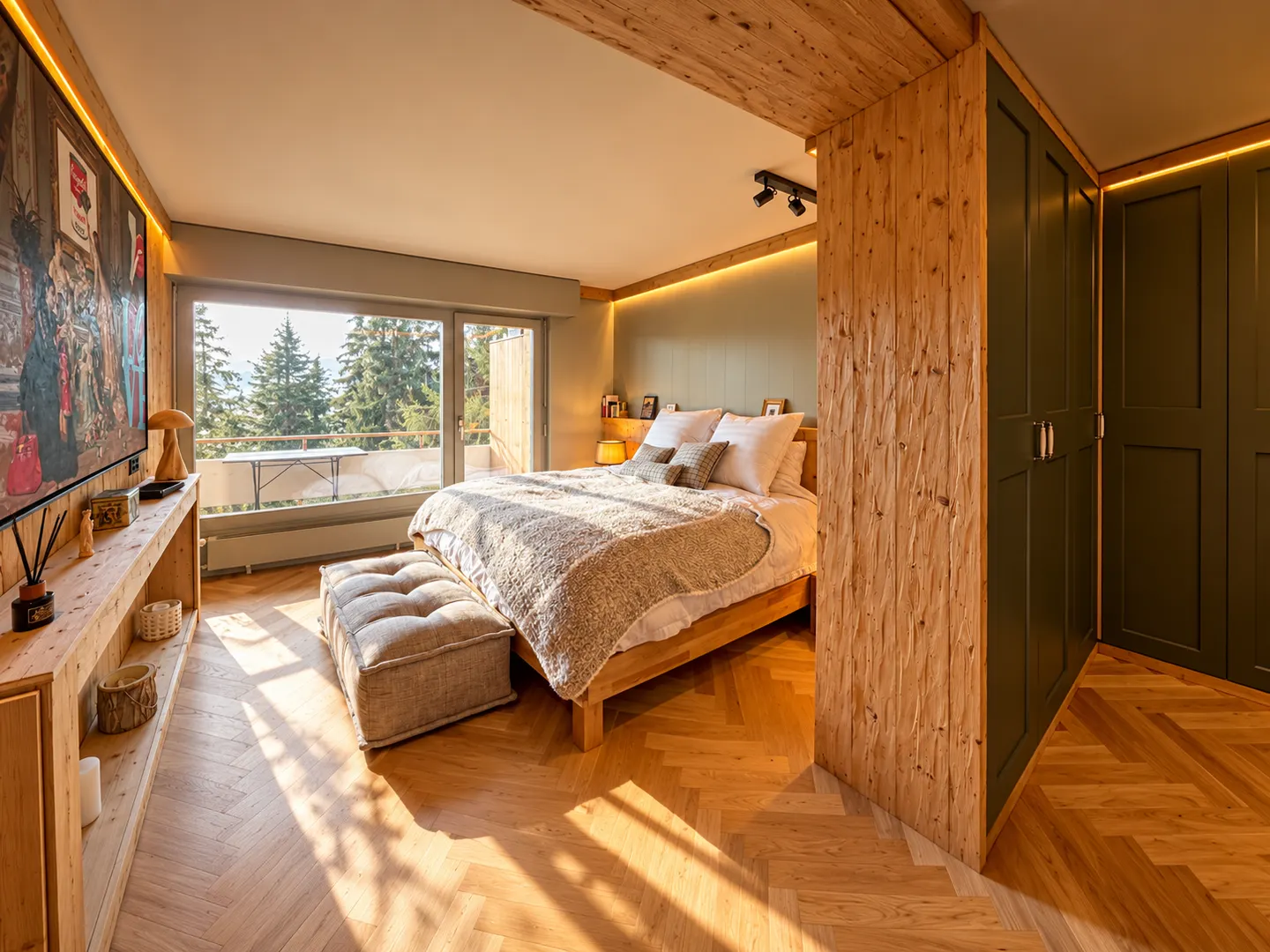 RARE 3.5 ZIMMER SKI-IN / SKI-OUT VIOLETTES MIT PANORAMABLICK AUF DIE ALPEN ? CRANS-MONTANA - Foto 8 von 13