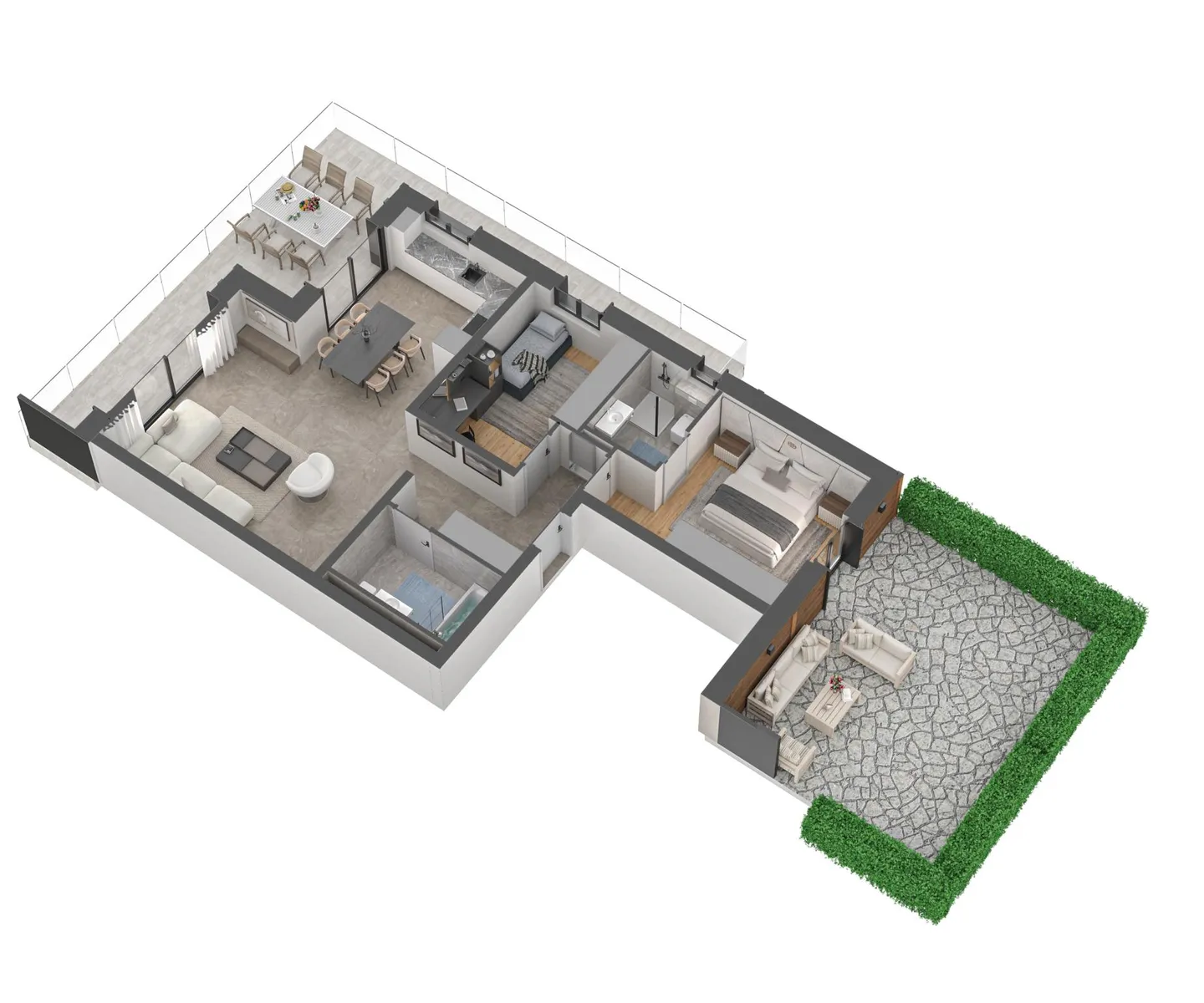 New 3.5-room apartment with terrace and private garden in Crans-Montana - Photo 4 of 13