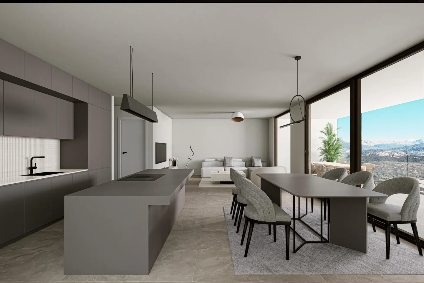 5,5-ZIMMER-WOHNUNG 1. STOCK IN CHERMIGNON D'EN HAUT - Foto 6 von 13
