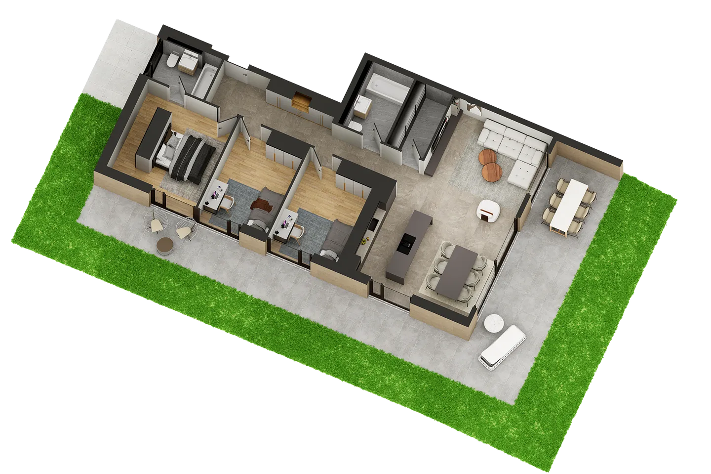 4,5 ZIMMER IM ERDGESCHOSS IN CHERMIGNON D'EN HAUT - Foto 7 von 13