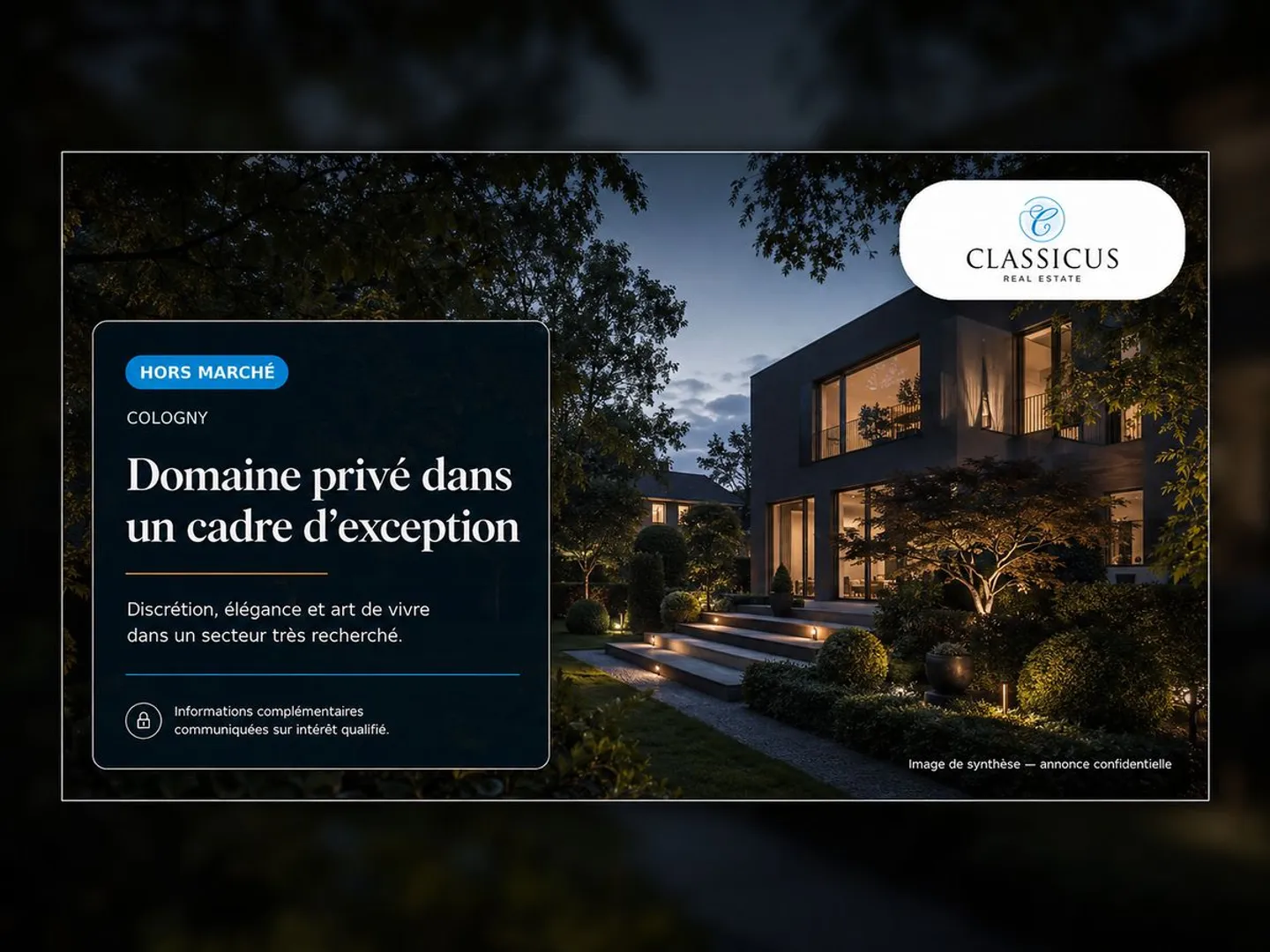 Off-market - Confidential private estate in Cologny - Photo 1 of 1
