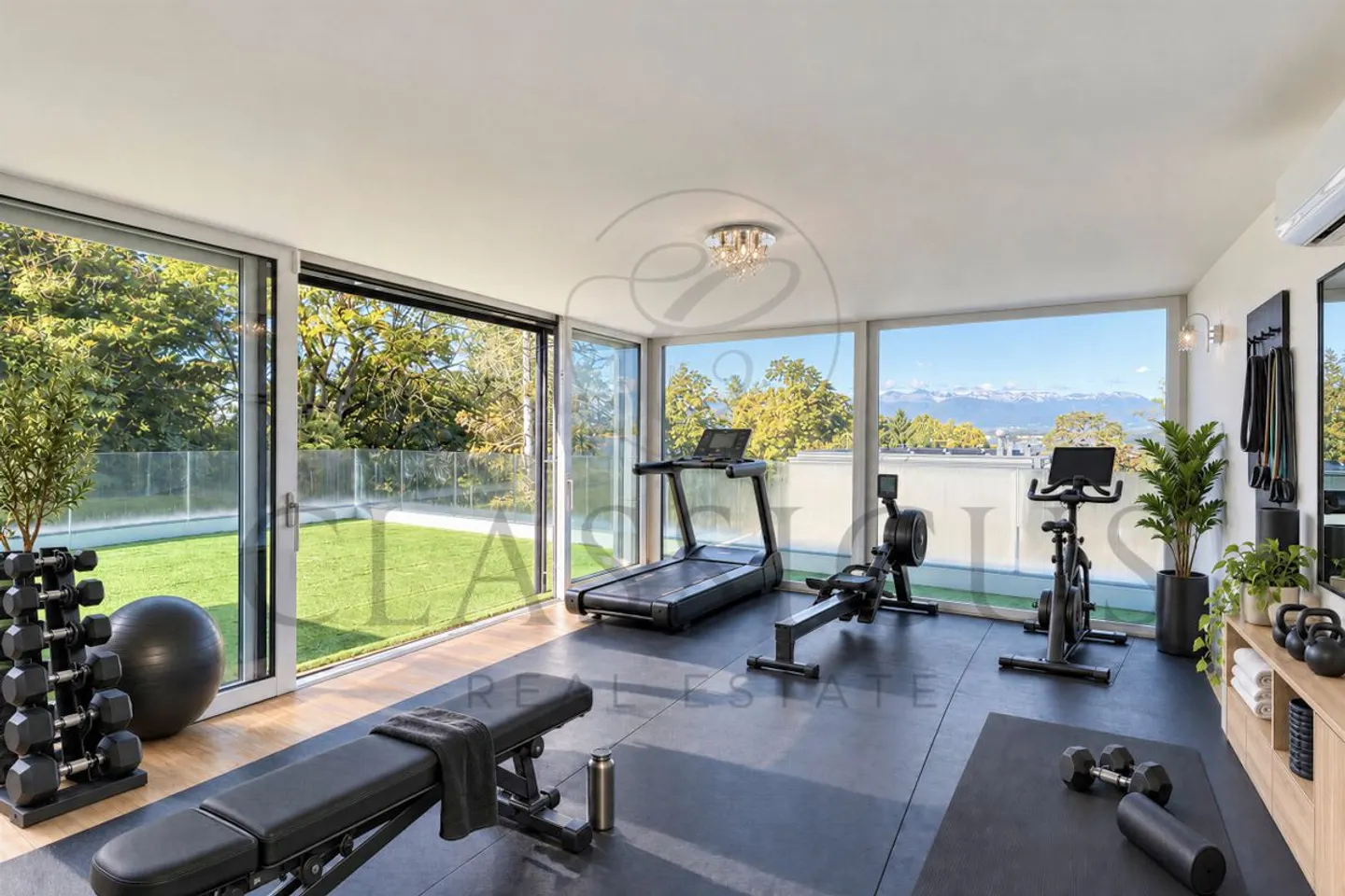 Zeitgenössisches Haus mit Schwimmbad und Dachterrassen-Whirlpool mit Blick auf den See - Foto 11 von 12