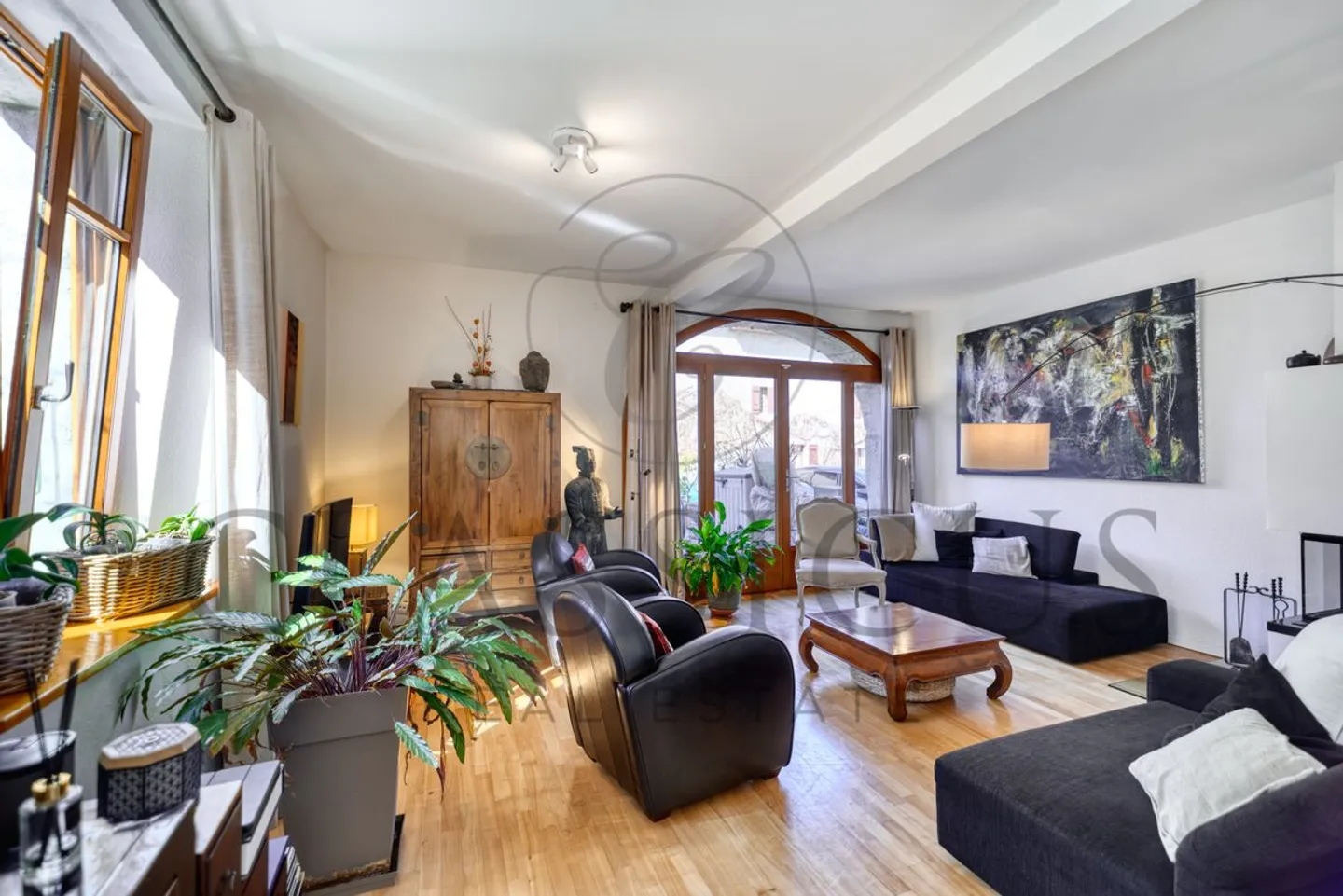 Casa di villaggio ristrutturata con piscina a Landecy - Foto 5 di 12