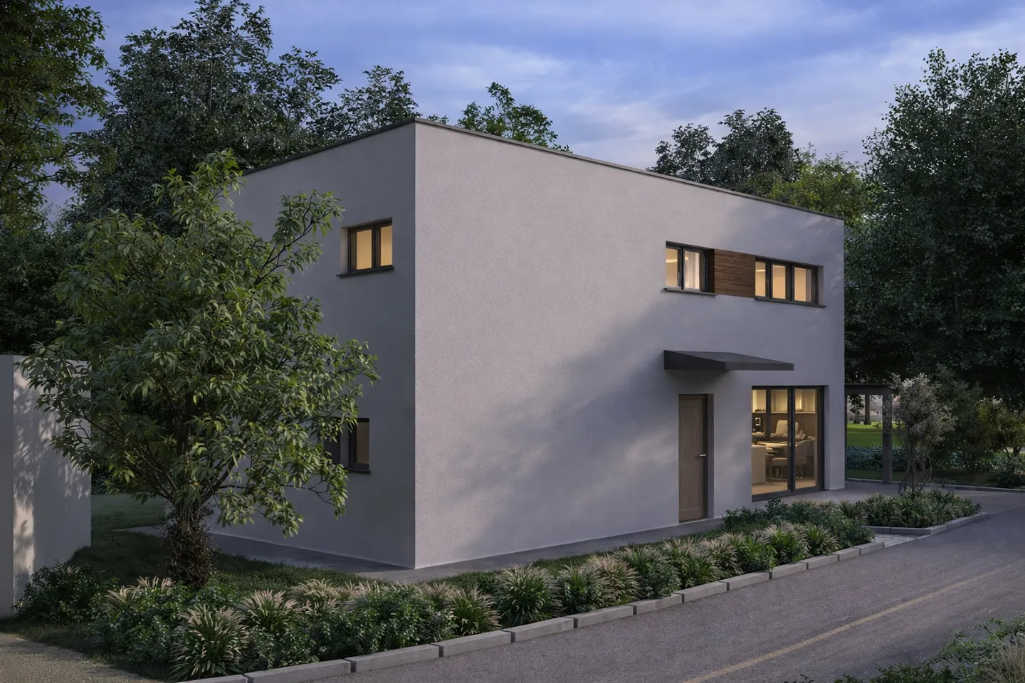 Zeitgenössisches Einfamilienhaus zu bauen? Genehmigung in Kraft - Foto 5 von 13