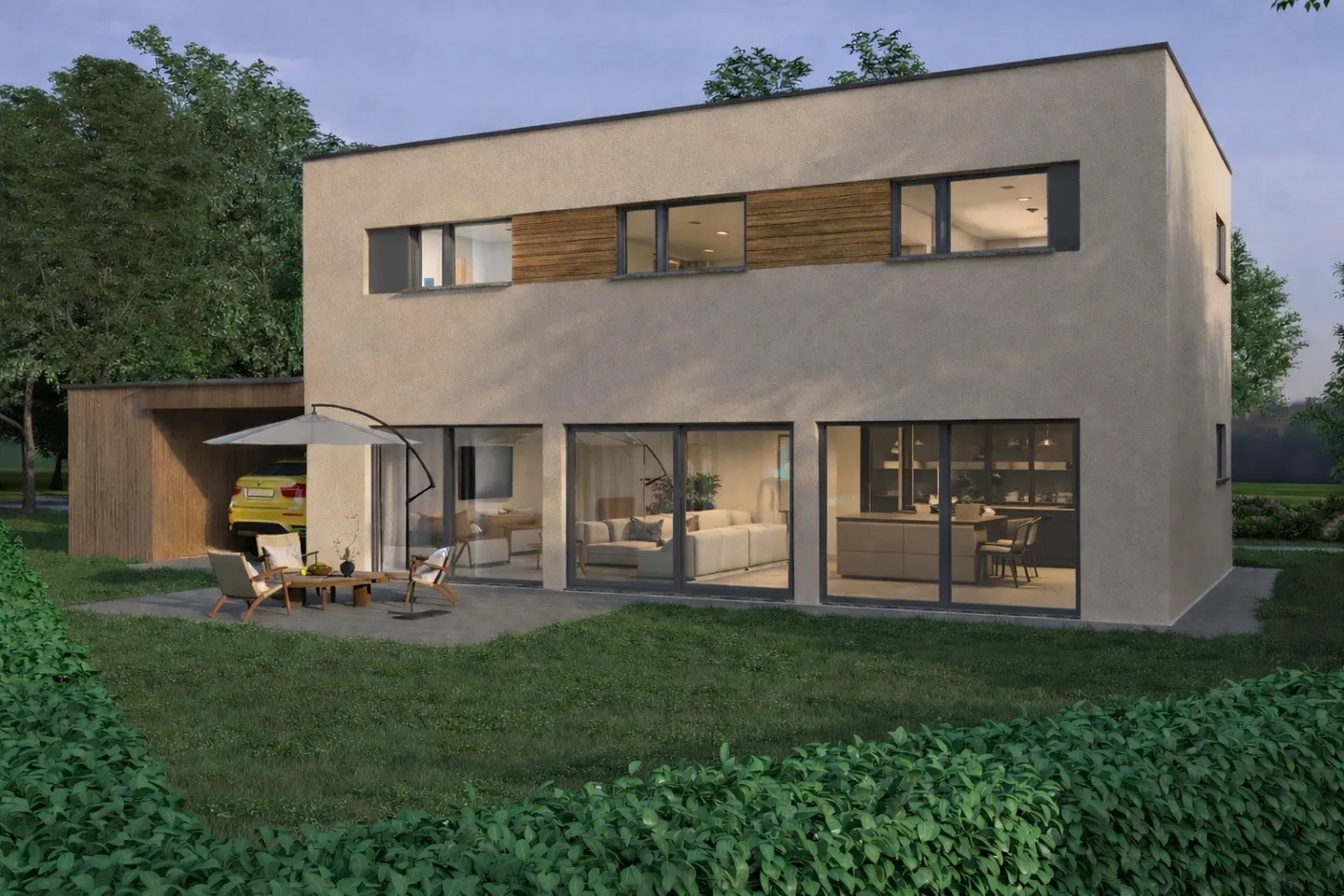 Zeitgenössisches Einfamilienhaus zu bauen? Genehmigung in Kraft - Foto 6 von 13