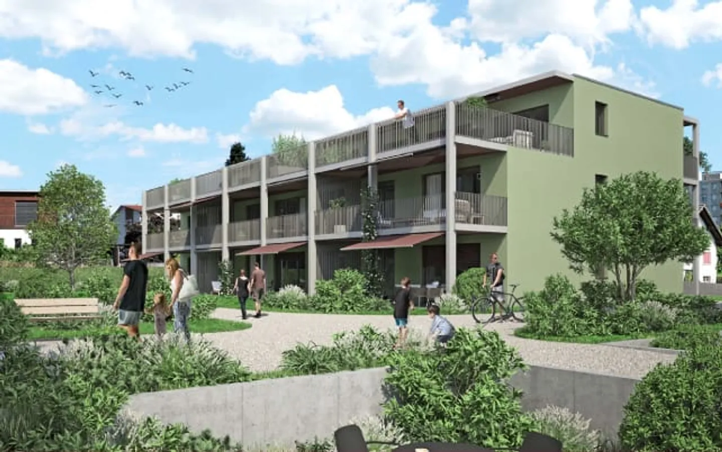 Appartamento attico di 3,5 locali con terrazza di 75 m² in vendita a Biberist - Foto 1 di 13