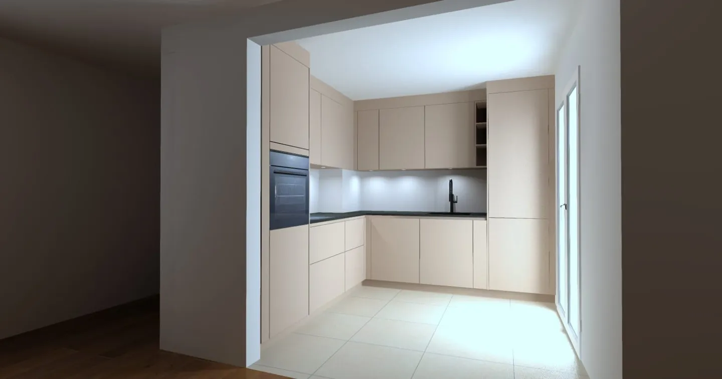Sanierte 3.5-Zimmerwohnung in Ins– Küche und Einbauschränke frei wählbar - Foto 5 di 13