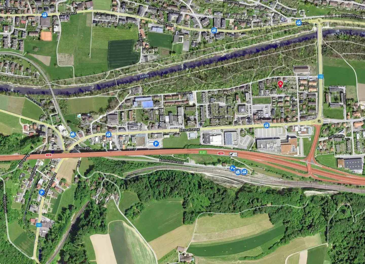 Terrain constructible 1'148 m², entièrement aménagé, emplacement central à Flamatt - Photo 4 sur 10