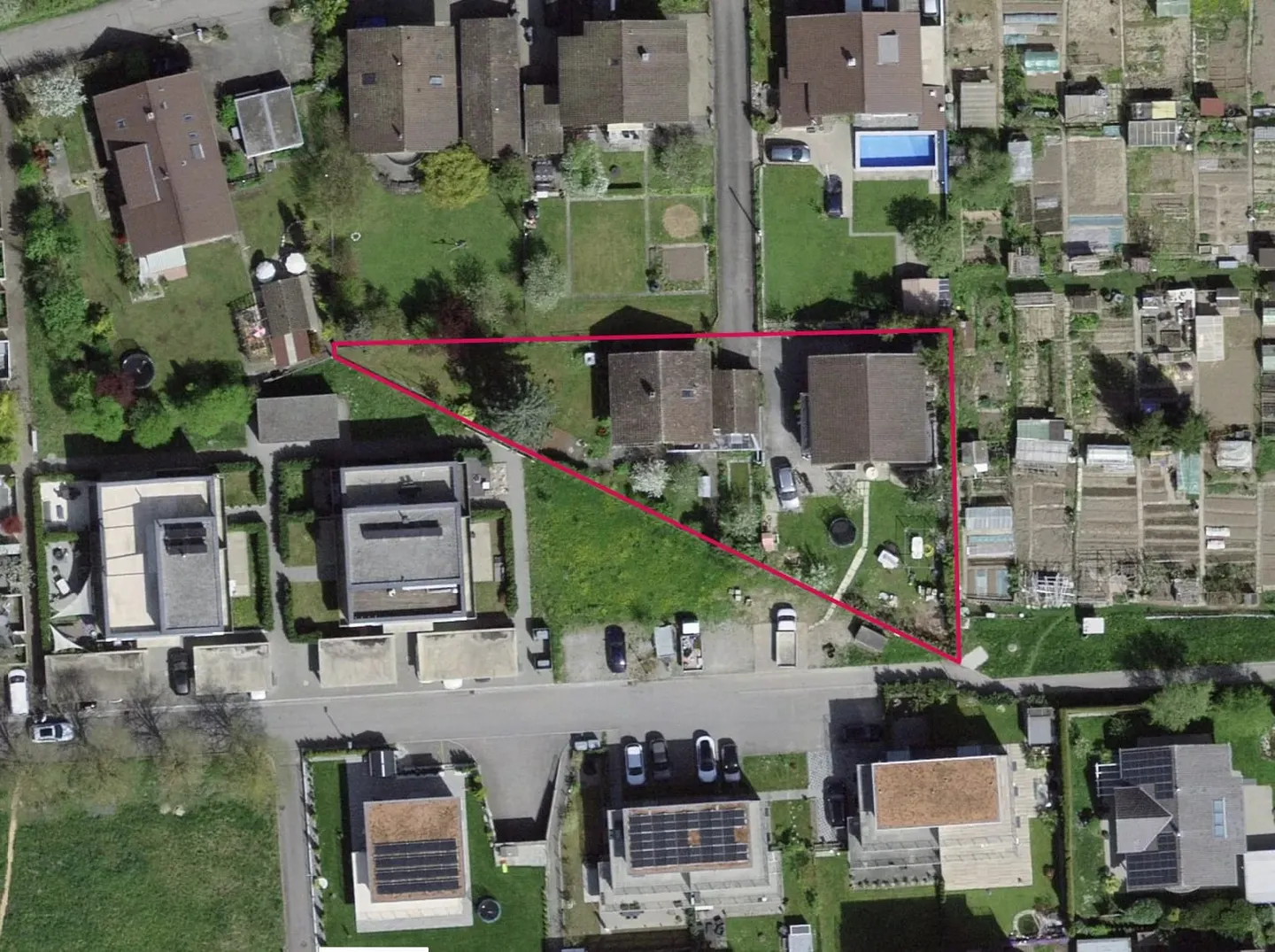 Terrain constructible 1'148 m², entièrement aménagé, emplacement central à Flamatt - Photo 1 sur 10