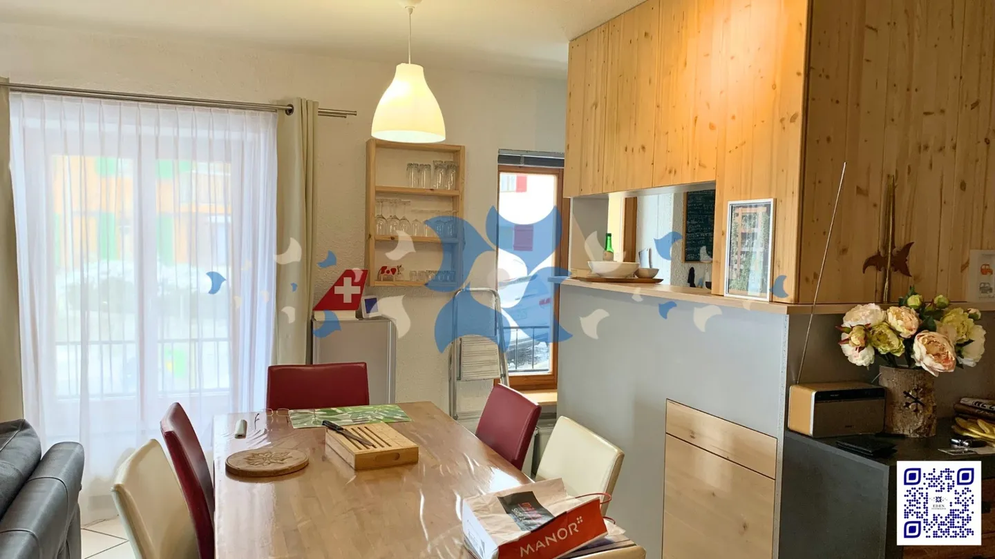Appartement de 3.5 pces à Morcles avec vue sur le Mont-Blanc - Photo 2 sur 3